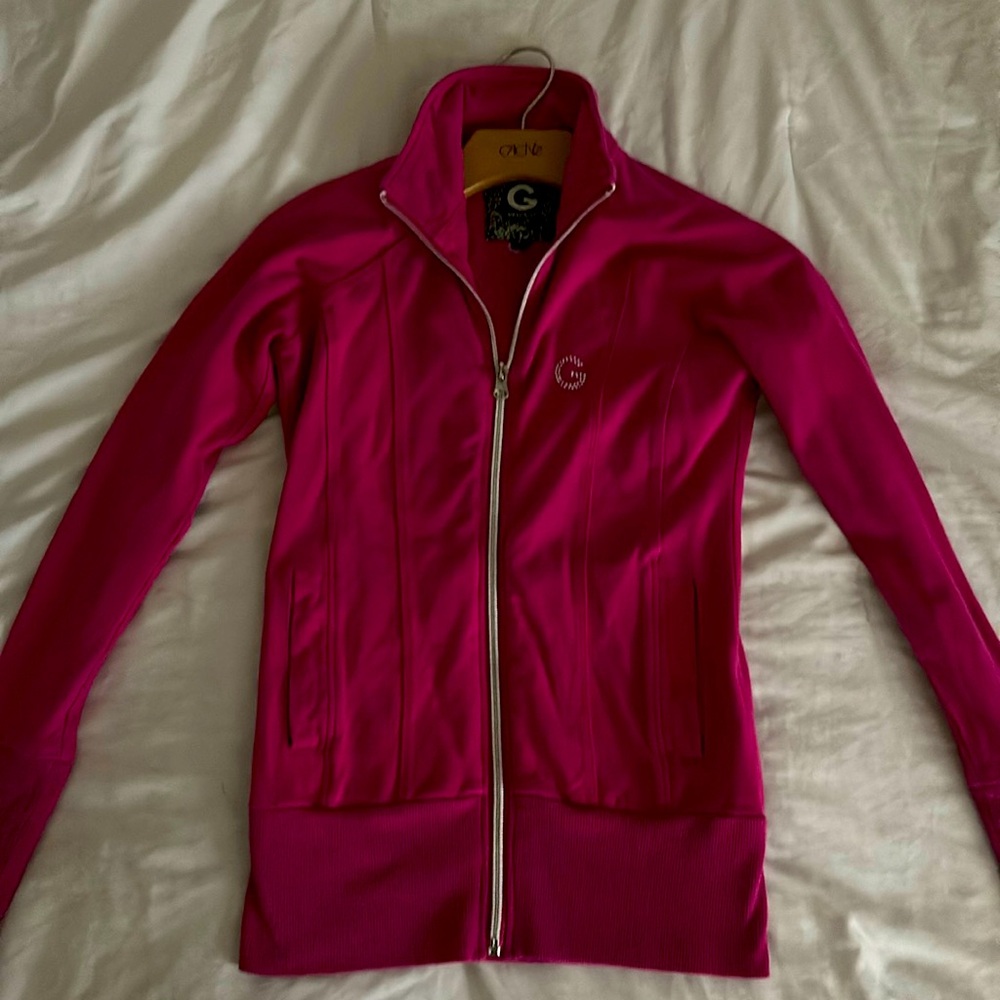 Hot pink vintage Guess jacket